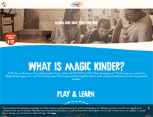 Tablet Screenshot of magic-kinder.com